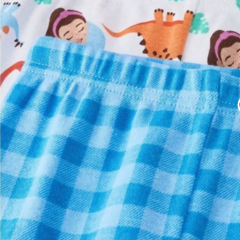 Ms. Rachel Toddler Boys Dinosaur Snug Fit 4-Piece Pajama Set 12 Months